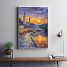 Sarajevo Travel Poster Wall Art, Travel Print of Sarajevo, Bosnia, Sarajevo Wall Art Gift 1