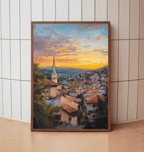Sarajevo Travel Poster Wall Art, Travel Print of Sarajevo, Bosnia, Sarajevo Wall Art Gift 4