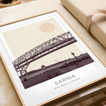 Sarnia Poster Print, Sarnia Travel Poster, Sarnia Minimalistic Wall Art, Sarnia, Ontario, Canada 1882436861