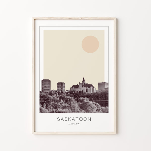 Saskatoon Poster Print, Saskatoon Travel Poster, Saskatoon Minimalistic Wall Art, Saskatoon, Canada 1882436857