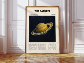 Saturn PRINTED Poster  Planet Art Print  Solar System Decor  Science  Space Gift  Wallpaper 4401104114