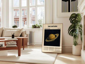 Saturn PRINTED Poster  Planet Art Print  Solar System Decor  Science  Space Gift  Wallpaper 4401104114