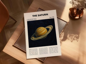 Saturn PRINTED Poster  Planet Art Print  Solar System Decor  Science  Space Gift  Wallpaper 4401104114