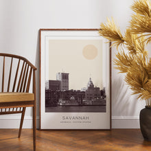 Savannah Poster Print, Savannah Travel Poster, Savannah Minimalistic Wall Art, Savannah, Georgia, United States 1868248084