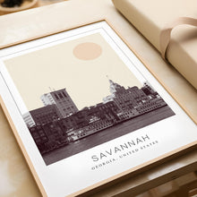 Savannah Poster Print, Savannah Travel Poster, Savannah Minimalistic Wall Art, Savannah, Georgia, United States 1868248084