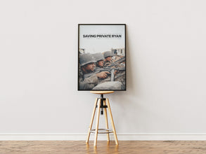 Saving Private Ryan Movie Poster,Retro Film Poster, Minimal Print, Movie Lovers Gift, Printable Wall Art, Steven Spielberg, Tom Hanks Movie 1889694839