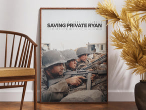 Saving Private Ryan Movie Poster,Retro Film Poster, Minimal Print, Movie Lovers Gift, Printable Wall Art, Steven Spielberg, Tom Hanks Movie 1889694839