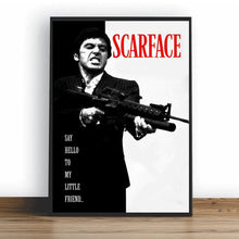 Scarface Say Hello To My Little Friend Poster, HD Wall Art Canvas Painting For Home Decor, No Frame 1704958762