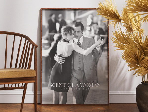 Scent of a Woman Poster, Wall Art, Gift for Her, Retro Movie Poster, Vintage Poster, Home Decor, Al Pacino, Black and White Poster, Gift 1891335257