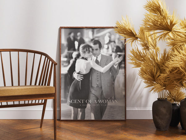 Scent of a Woman Poster, Wall Art, Movie Print, Al Pacino, Black and White 1903820633
