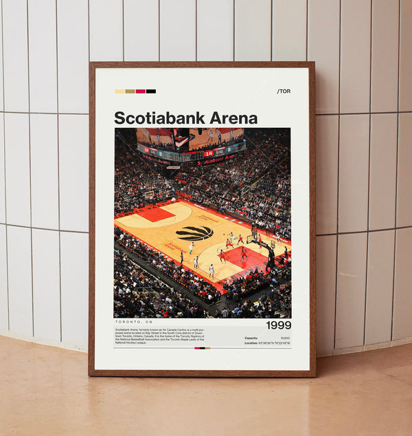 Scotiabank Arena Poster, Toronto Raptors Poster Print, NBA Arena Poster, NBA Art,Basketball Fan Gift