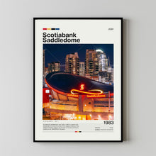 Scotiabank Saddledome Poster, Calgary Flames Poster Print, NHL Arena Poster, Hockey Fan Gift Print