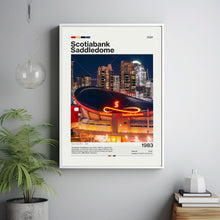 Scotiabank Saddledome Poster, Calgary Flames Poster Print, NHL Arena Poster, Hockey Fan Gift Print