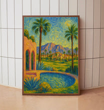 Scottsdale Arizona Travel Poster, Desert Landscape Art, Southwestern Print, American Desert Decor, Vacation Gift