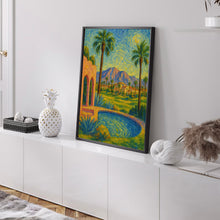 Scottsdale Arizona Travel Poster, Desert Landscape Art, Southwestern Print, American Desert Decor, Vacation Gift