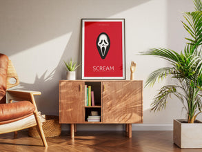 Scream Poster, Minimalist Print, Movie Lovers Gift, Printable Art, Wall Decor, Best Movie Gift, Wes Craven Movie, Retro Poster, Gift Idea 1892137619