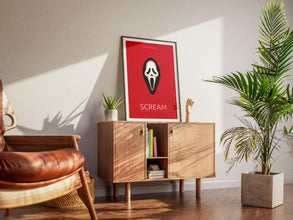 Scream Poster, Minimalist Print, Movie Lovers Gift, Printable Art, Wall Decor, Best Movie Gift, Wes Craven Movie, Retro Poster, Gift Idea 1892137619