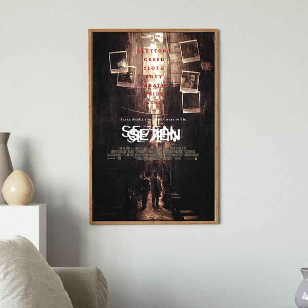 Se7en Movie Poster Vintage Classic Movie Poster Art Home decoration Poster Gifts High Quality Canvas Art Print 1820253593