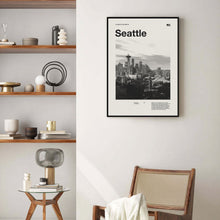 Seattle Art Print  Seattle Poster  Seattle Wall Art  Mid Century Poster  Travel Print Art  Washington 1593230439
