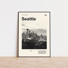 Seattle Art Print  Seattle Poster  Seattle Wall Art  Mid Century Poster  Travel Print Art  Washington 1593230439