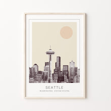 Seattle Poster Print, Seattle Travel Poster, Seattle Minimalistic Wall Art, Seattle, Washington, United States 1868249638