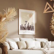 Seattle Poster Print, Seattle Travel Poster, Seattle Minimalistic Wall Art, Seattle, Washington, United States 1868249638