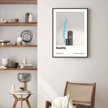 Seattle Poster  Minimalist Travel Poster  Bauhaus Poster  Retro Art Print  Wall Art  Washington 1551285482