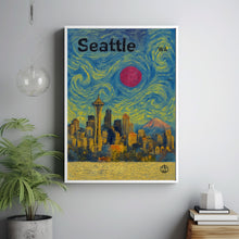 Seattle Poster, Minimalist, Helvetica, Mid-Century Modern, Seattle Travel Print, Seattle Wall Art, Seattle Washington Art, House Art
