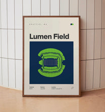 Seattle Seahawks Poster, Lumen Field Stadium Print, Mid Century Modern Football Poster,-EUQ7FD