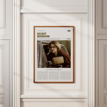 Secret Window, David Koepp, Retro Movie Poster, Custom Movie Poster Print 4421167343