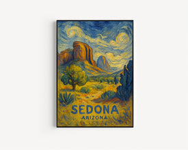 Sedona National Park Print Wall Art, Sedona Arizona Poster, National Park Wall Art, Sedona Travel Print, Birthday Gift