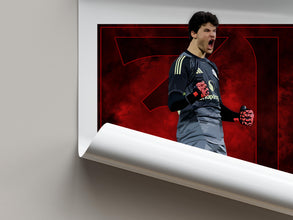 Senne Lammens Poster Manchester Football Print, Soccer Wall Art 4398975613