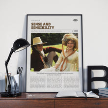 Sense and Sensibility, Ang Lee, Retro Movie Poster, Custom Movie Poster Print 4421167709