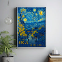 Seoul Travel Poster - South Korea Wall Art Print, Illustration Poster, Home & Office decor, Gift idea, Fall Travel print, Autumn print