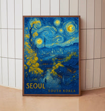Seoul Travel Poster - South Korea Wall Art Print, Illustration Poster, Home & Office decor, Gift idea, Fall Travel print, Autumn print