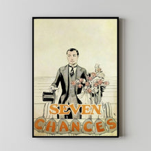 Seven Chances 1925Poster Art Print Movie Posters Gift for Movie lovers