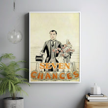 Seven Chances 1925Poster Art Print Movie Posters Gift for Movie lovers