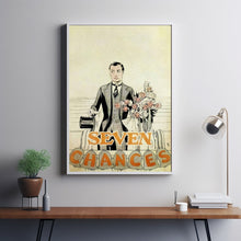 Seven Chances 1925Poster Art Print Movie Posters Gift for Movie lovers