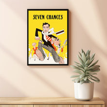 Seven Chances 1925Poster Art Print Movie Posters Gift for Movie lovers 1