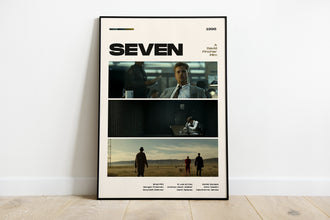 Seven Movie Poster, Modern Movie Poster Print, Seven Poster Wall Decor, DIGITAL FILES, Brad Pitt, David Fincher 1418995066