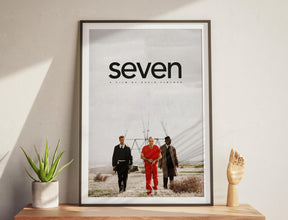 Seven Poster,Movie Print, Gift for Movie Lovers, Printable Wall Art, Minimal Movie Poster, Brad Pitt, Morgan Freeman Movie, Se7en Print 1875969818