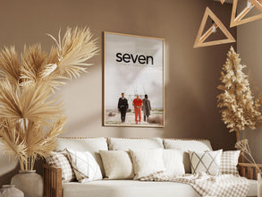 Seven Poster,Movie Print, Gift for Movie Lovers, Printable Wall Art, Minimal Movie Poster, Brad Pitt, Morgan Freeman Movie, Se7en Print 1875969818
