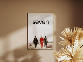 Seven Poster,Movie Print, Gift for Movie Lovers, Printable Wall Art, Minimal Movie Poster, Brad Pitt, Morgan Freeman Movie, Se7en Print 1875969818