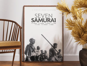 Seven Samurai Poster, Print Poster, Wall Art, Retro Poster, Vintage Poster, Akira Kurosava, Gift for Him, Toshiro Mifune, Kikuchiyo, Movie 1878369264