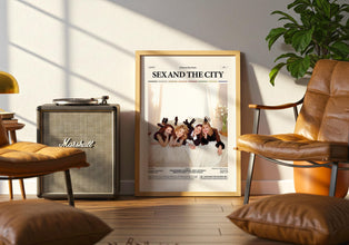 Sex and the City Poster, Iconic TV Series Sex and the City Print, Sarah Jessica Parker Poster, Kim Cattrall Poster, Gift Retro Film Poster 4334167046