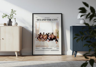 Sex and the City Poster, Iconic TV Series Sex and the City Print, Sarah Jessica Parker Poster, Kim Cattrall Poster, Gift Retro Film Poster 4334167046