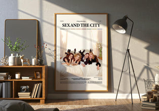 Sex and the City Poster, Iconic TV Series Sex and the City Print, Sarah Jessica Parker Poster, Kim Cattrall Poster, Gift Retro Film Poster 4334167046