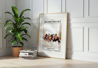 Sex and the City Poster, Iconic TV Series Sex and the City Print, Sarah Jessica Parker Poster, Kim Cattrall Poster, Gift Retro Film Poster 4334167046