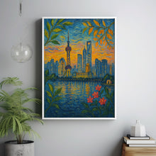 Shanghai Travel Print - China, Shanghai Poster, China Poster, Travel Wall Art, China Print, Shanghai Wall Art, China, Asia, Shanghai