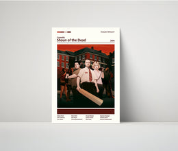 Shaun of the Dead Poster, Nick Frost, Simon Pegg, Edgar Wright, Minimal Movie Poster, Film Poster, The Cornetto Trilogy, Zombie Movie poster 1595950005